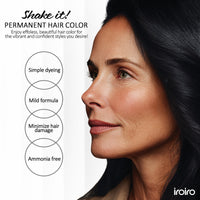 Iroiro Denim Blue Permanent Gray Coverage Hair Color