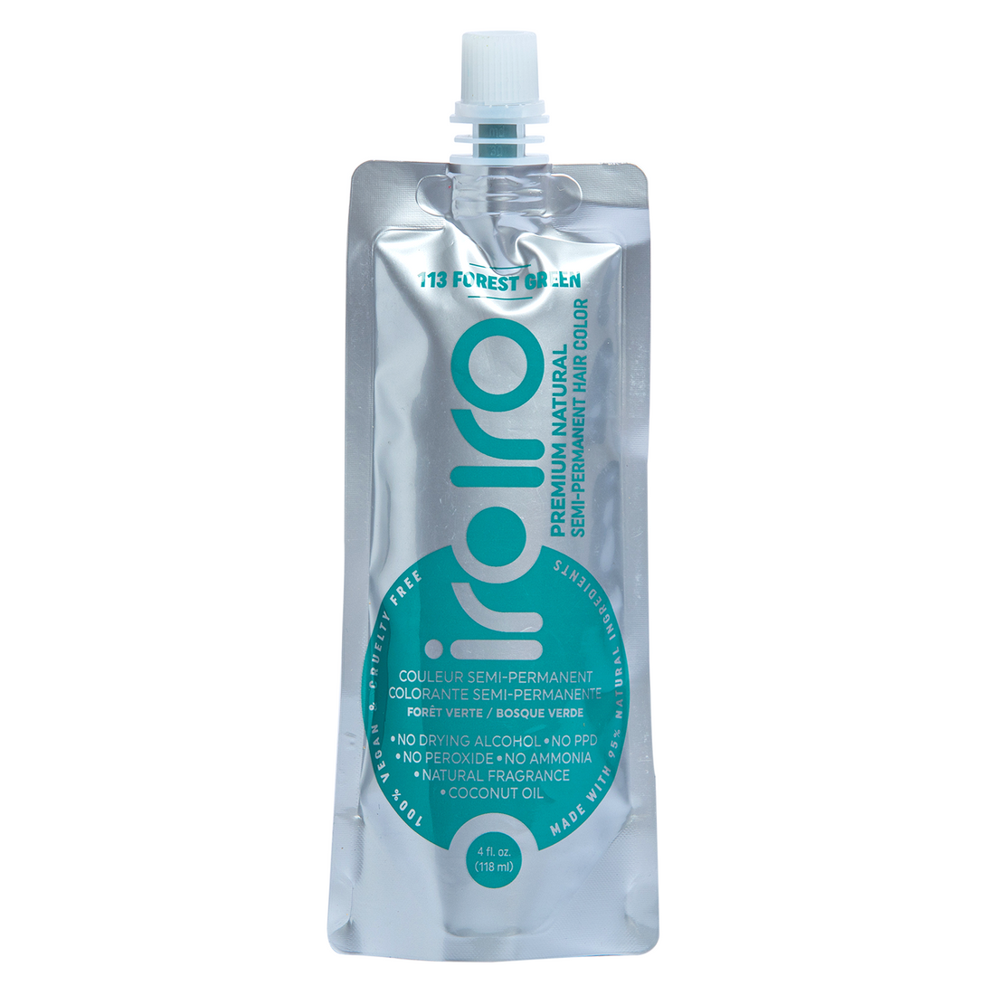 Iroiro 113 Forest Green Natural Vegan Cruelty-Free Semi-Permanent Hair Color