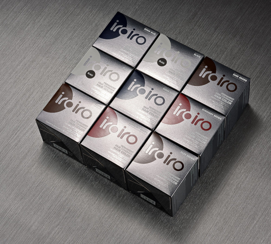Iroiro Burgundy Brown Permanent Gray Coverage Hair Color