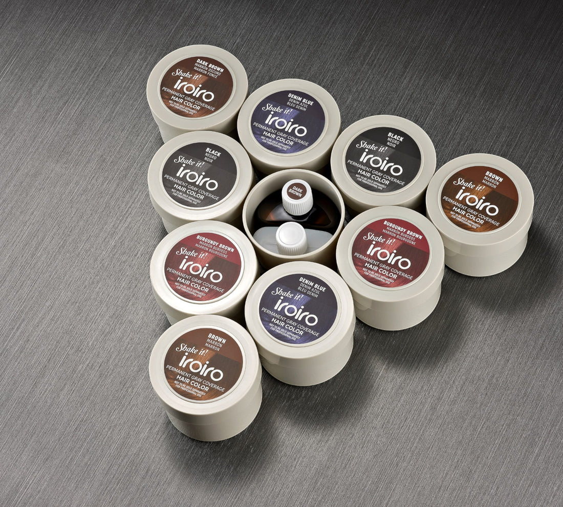 Iroiro Burgundy Brown Permanent Gray Coverage Hair Color