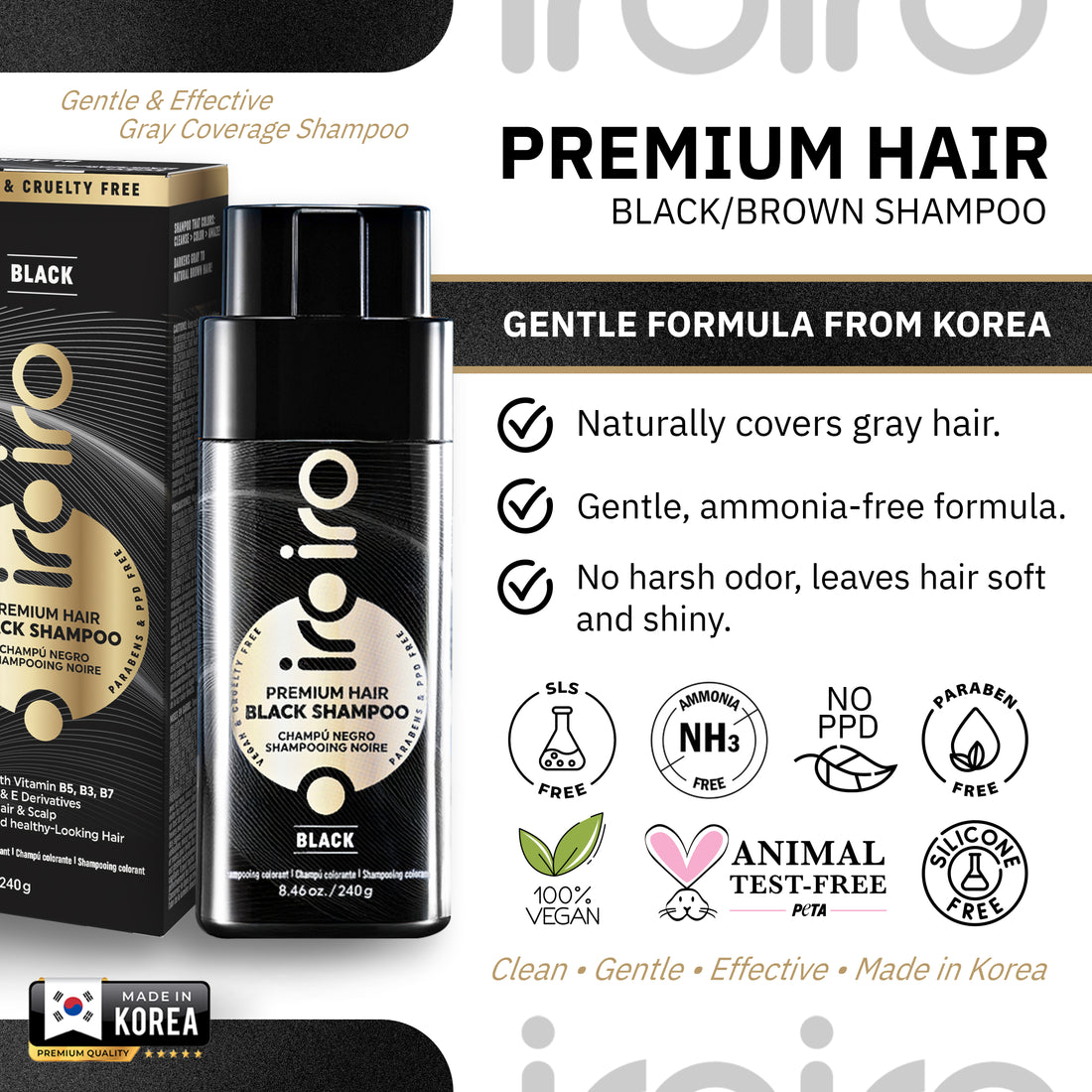 Iroiro Premium Hair Black Shampoo