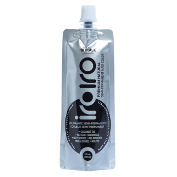 Iroiro 10 Black Natural Vegan Cruelty-Free Semi-Permanent Hair Color