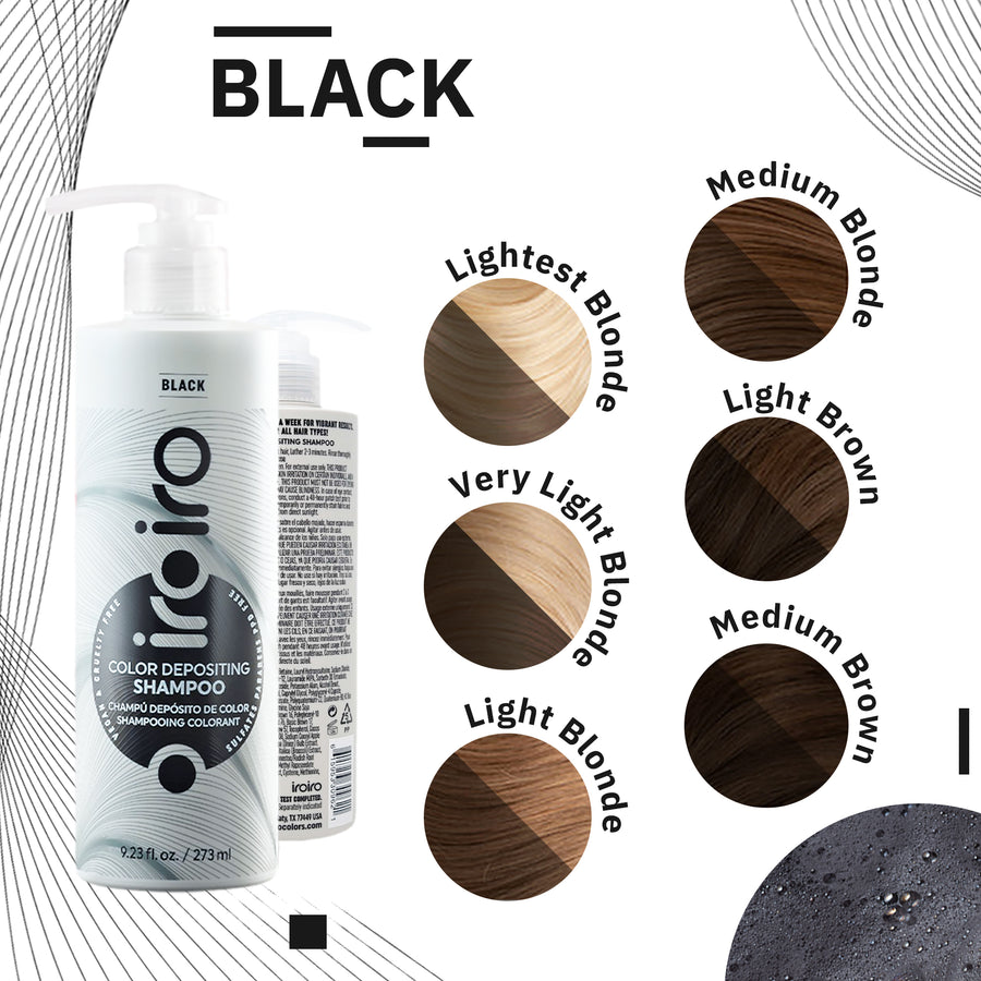 Iroiro Black Color Depositing Shampoo