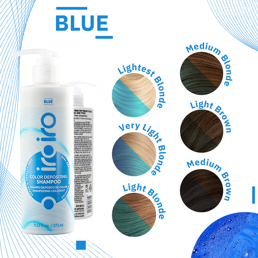 Iroiro Blue Color Depositing Shampoo
